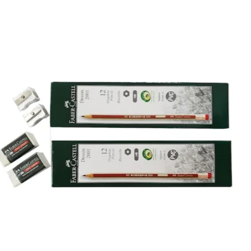 پک ۲۴ عددی مداد سیاه فابرکستل مدل 2001